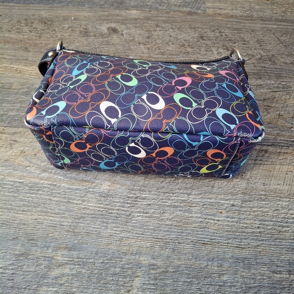 Coach Signature chelsea navy blue / Multi Y2K Handbbag  Coach - Picture 2 of 8